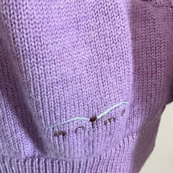 Animo Italian Lined Zip Up Purple Small Limited Edition equestrian sweater - Picture 12 of 13